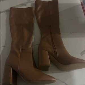 Steve Madden Tan Heeled Boots